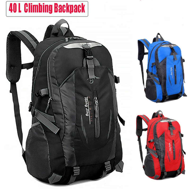 Mochila 40l adventure montanhismo, caminhadas saco novas mochilas de viagem à prova d'água trekking acampamento
