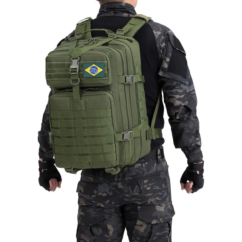 Mochila tática de nylon 50l, mochila militar, mochila militar, à prova d'água, acampamento, caça, pesca, trekking
